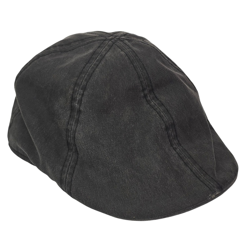 Harley-Davidson Flat Cap Mens Large Gray Embroidered Flame Biker Hat 99537-11VM